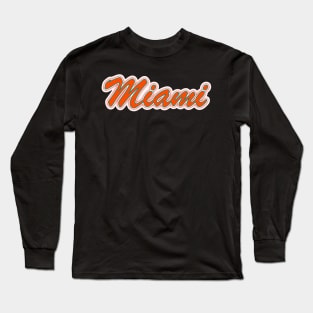 Football Fan of Miami Long Sleeve T-Shirt